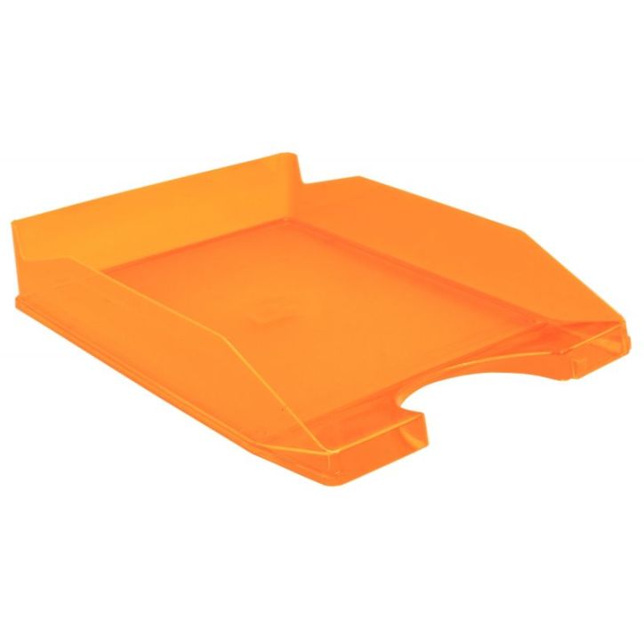 Corbeille a courrier translucide orange 93-18