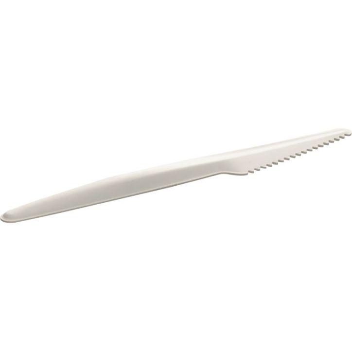 Lot de 50 couteaux en papier blanc 17cm V44117