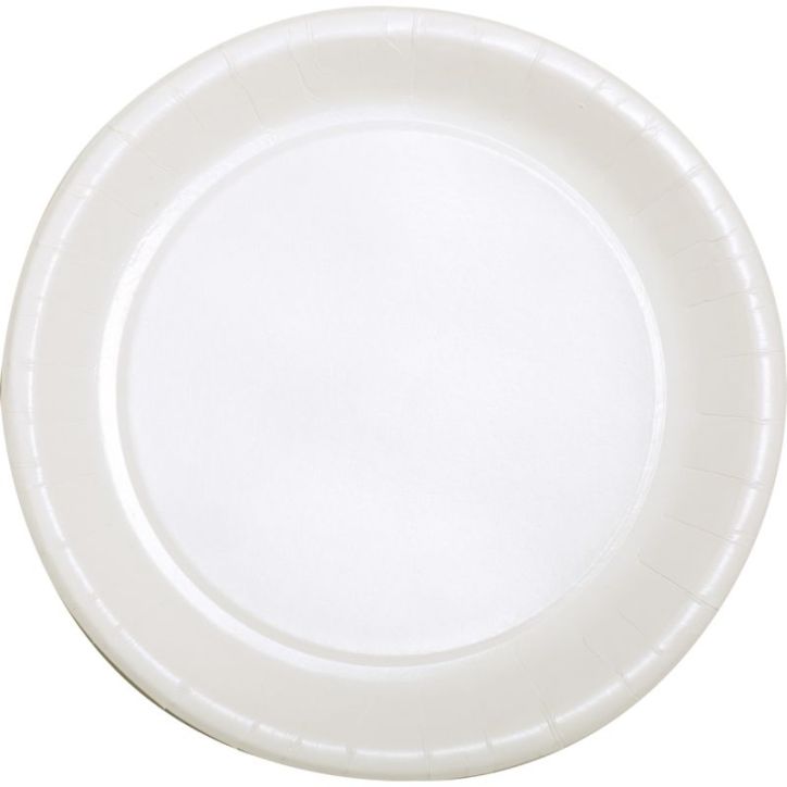 Paquet de 50 assiettes rondes en carton 22cm V64022.50