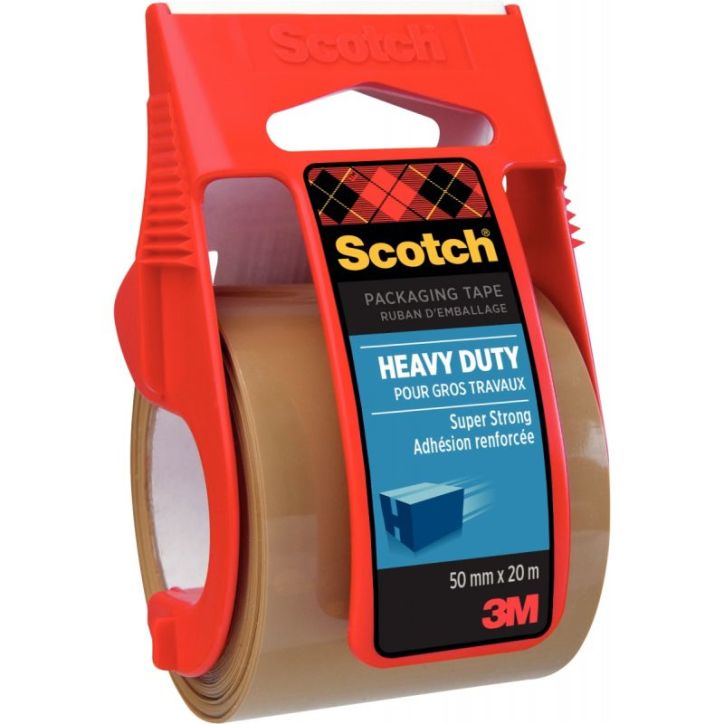 Rouleau polypropylène havane sur dévidoir 50 mmx20,3 m 25009 SCOTCH 3M