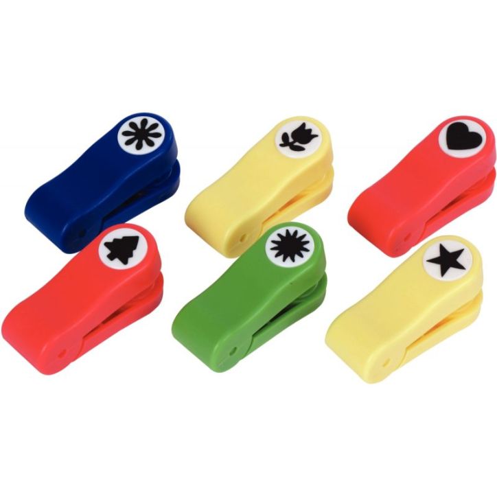 Pochette de 6 pinces a gaufrer 6 modèles assortis APE850093