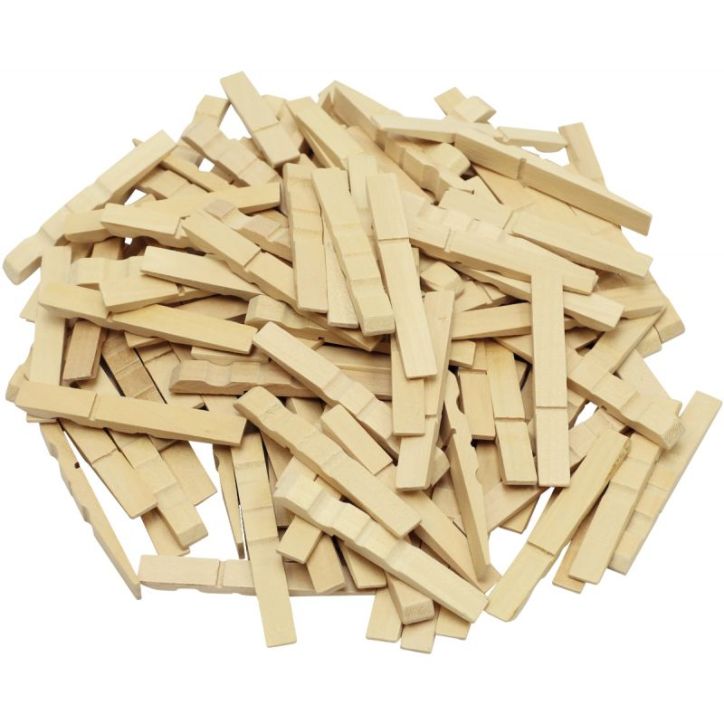 Lot de 500 demi pinces a linge 72 mm 2060