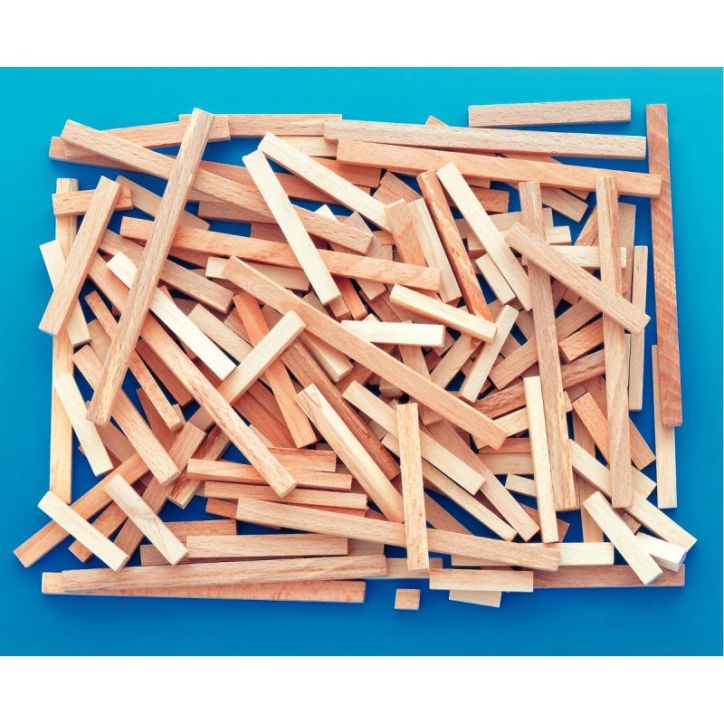 Paquet de 200 bâtonnets rectangulaires, longueurs assorties 2081