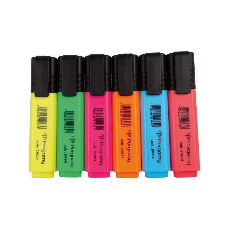 Pack scolaire remisé 120 étuis 6 surligneurs universels assortis