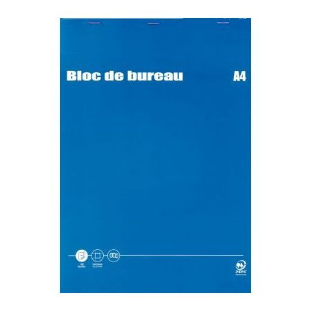 Achetez HAMELIN Bloc bureau 001 format 21 x 29,7 cm (A4) 200 pages quadrillées 5x5 60g. Agafé en-t..