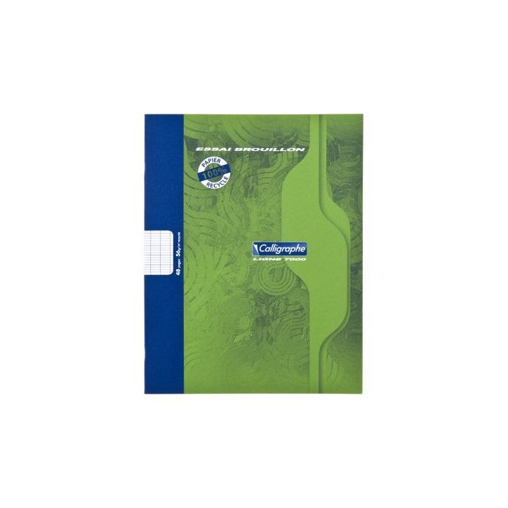 Lot de 20 cahiers de brouillon 48 pages seyès 56g, format 17x22 cm 2148C X20 CLAIREFONTAINE