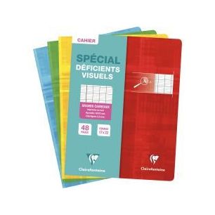 Achetez Piqûre 48 pages 17x22 cm, seyès 2,5 mm agrandi 10/10, papier 90g 3996C CLAIREFONTAINE pas ..