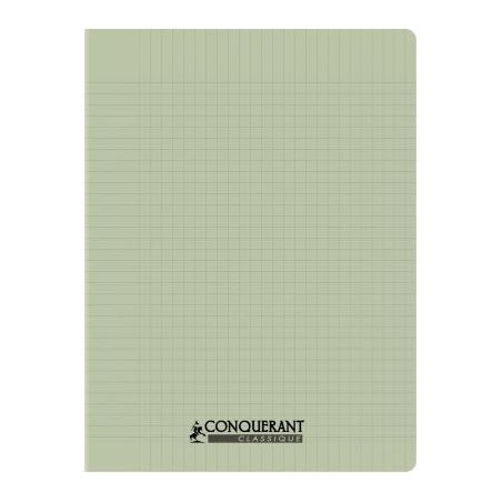 Achetez Piqûre 96 pages CONQUERANT, 17x22 cm, seyès, couv PP vert pastel 100902111 CONQUERANT HAME..