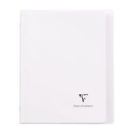 Achetez Piqûre 96 pages 17x22 cm KOVERBOOK, seyès 90g, couverture en polypropylène, incolore 9514..