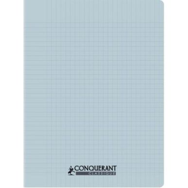 Achetez Piqûre 96 pages CONQUERANT, 17x22 cm, seyès, couv PP bleu pastel 100902114 CONQUERANT HAME..