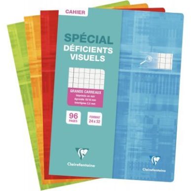 Achetez Piqûre 96 pages 24x32 cm, seyès 2,5 mm agrandi 10/10, papier 90g 63396C CLAIREFONTAINE pas..