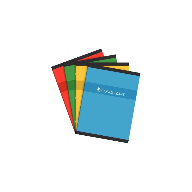 Achetez CONQUERANT C7 Cahier piqûre 96 pages grands carreaux 24x32cm. Papier 70g. Couverture carte .. Achetez CONQUERANT C7 Cahier piqûre 96 pages grands carreaux 24x32cm. Papier 70g. Couverture carte ..