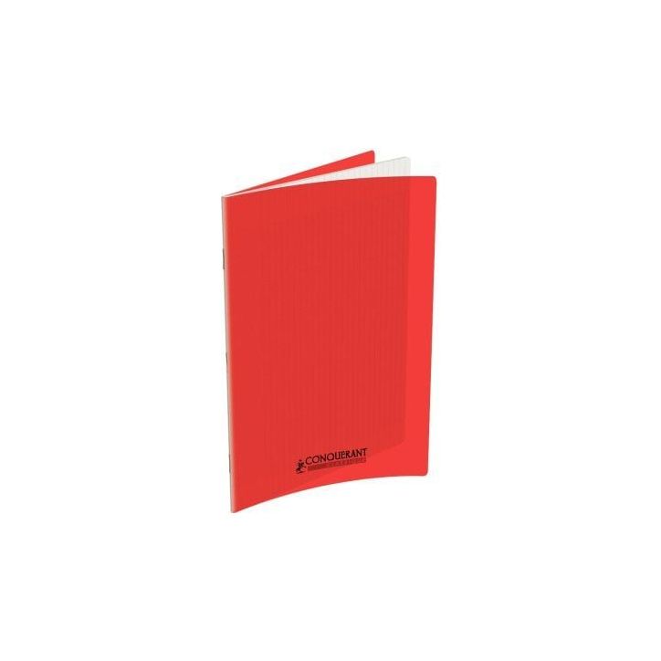 Piqûre 60 pages 24x32 cm seyès 90g couverture en polypropylène rouge 400173537 HAMELIN