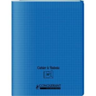 Achetez Piqûre 96 pages couverture polypropylène avec 2 rabats format 24x32 cm seyes bleu 40010401..