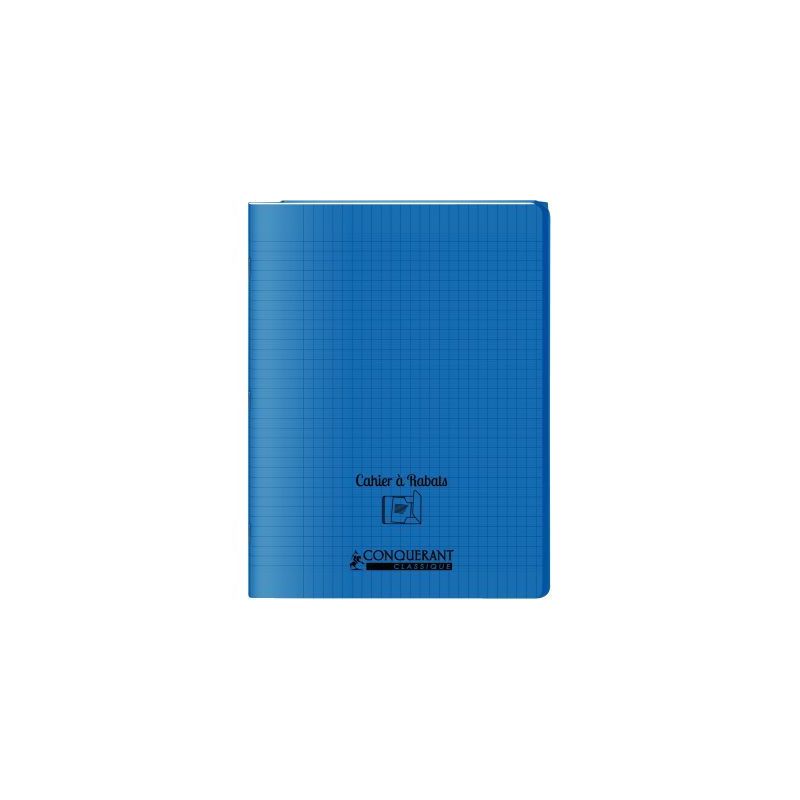 Achetez Piqûre 48 pages couverture polypropylène avec 2 rabats format 24x32 cm seyes bleu 40010401..