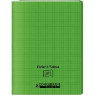 Achetez Piqûre 96 pages couverture polypropylène avec 2 rabats format 24x32 cm seyes vert 40010403..