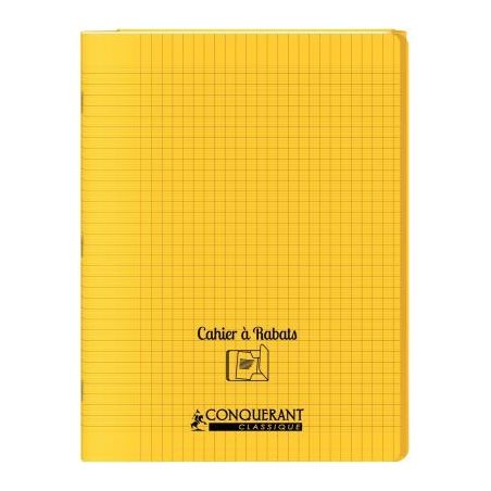 Achetez Piqûre 48 pages couverture polypropylène avec 2 rabats format 24x32 cm seyes jaune 4001040..