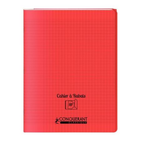 Achetez Piqûre 96 pages couverture polypropylène avec 2 rabats format 24x32 cm seyes rouge 4001040..