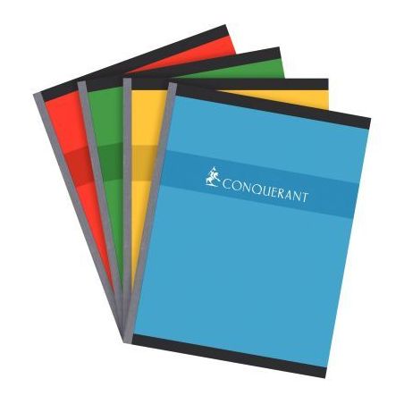 Achetez CONQUERANT C7 Cahier reliure brochure 17x22 cm 192 pages 70g petits carreaux 5x5 NF pas cher..