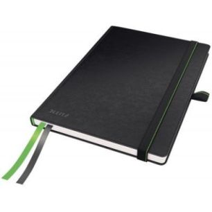 Achetez Cahier broché 160 pages LEITZ Complete, format A5, ligné 100g, noir 44780095 LEITZ pas che..