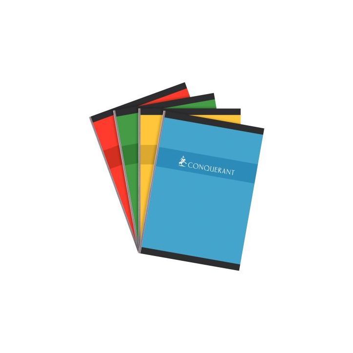CONQUERANT C7 Cahier reliure brochure 21x29,7cm 192 pages 70g grands carreaux séyès