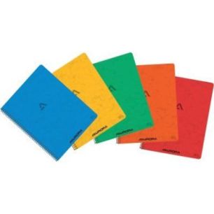 Achetez Cahier spiralé 120 pages 80g, ligné 8mm, format A5, coloris assortis 2160K1L AURORA pas ch..
