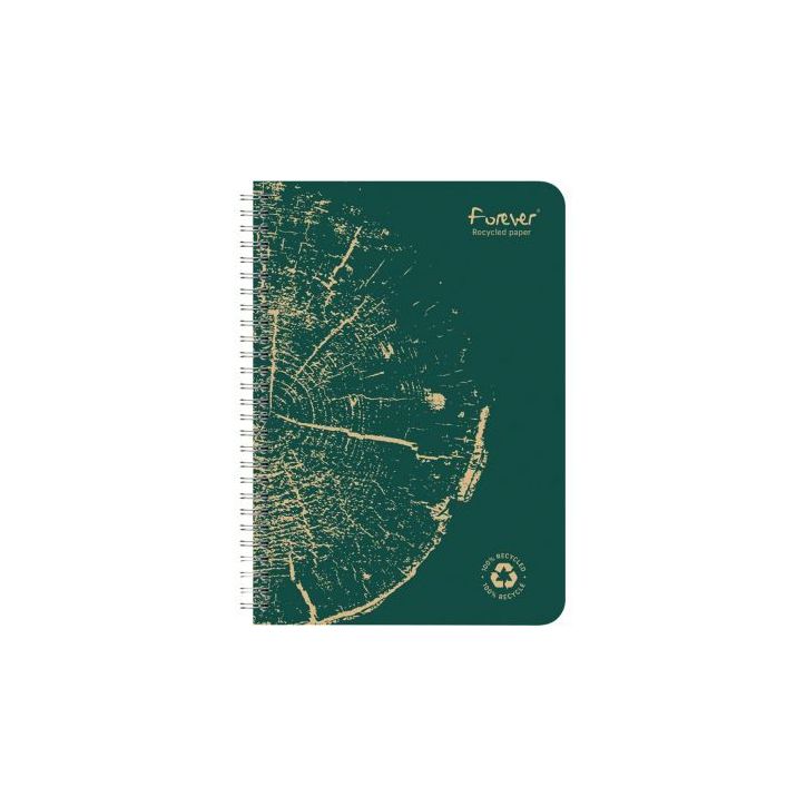 Cahier à reliure intégrale FOREVER, 120 pages, format A5, quadrillé 5x5 68412C FOREVER CLAIREFONTAINE