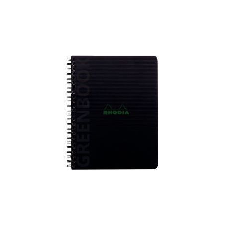 Achetez Cahier GREENBOOK couverture polypropylène, 160 pages perforées, format A5+, quadrillé 5x5..