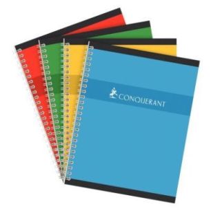 Achetez CONQUERANT C7 Cahier reliure spirale 17x22 cm 100 pages 70g grands carreaux séyès NF pas c..