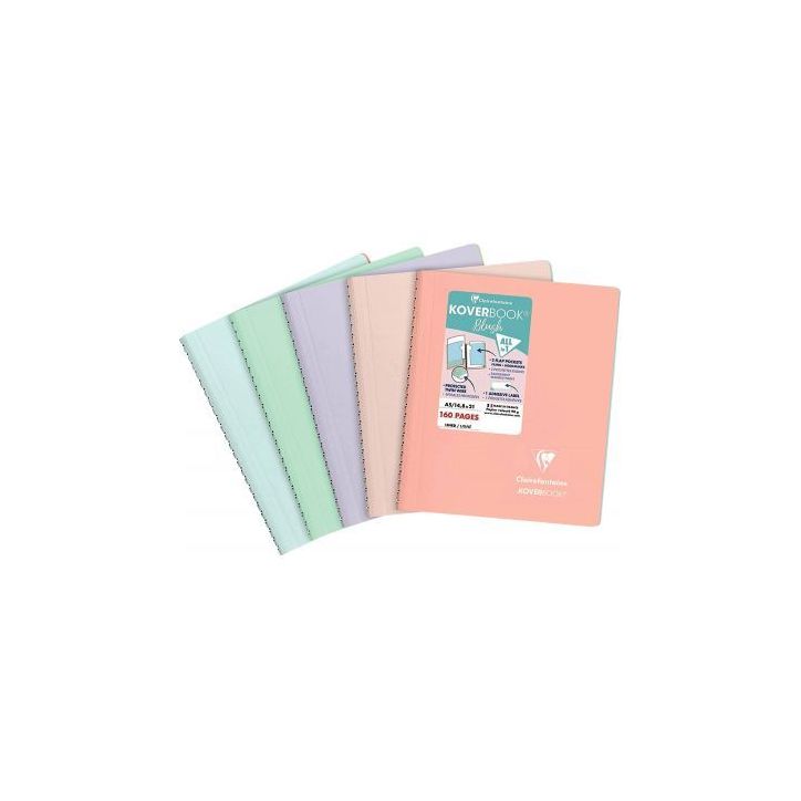 Reliure intégrale Koverbook Blush, 160 pages, format A5, ligné 366781C KOVERBOOK CLAIREFONTAINE