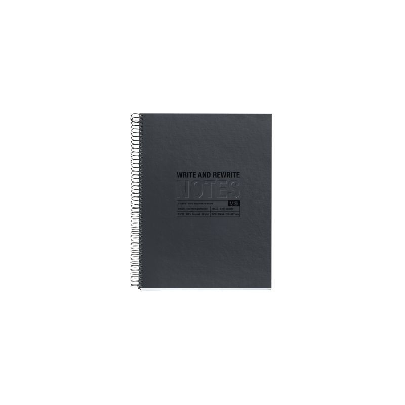 Achetez NOTEBOOK MIQUELRIUS format A4, 120 feuilles 80g, quadrillé 5x5, couverture carton recyclé ..