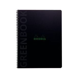 Achetez Cahier GREENBOOK couverture polypropylène, 160 pages perforées, format A4+, quadrillé 5x5..