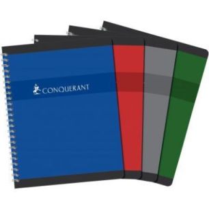 Achetez CONQUERANT C7 Cahier reliure spirale 21x29,7 cm 100 pages 70g petits carreaux 5x5 pas cher s..