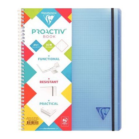 Achetez Cahier-trieur à  reliure intégrale PROACTIV'BOOK LINICOLOR, 160 pages, format A4+, quadri..