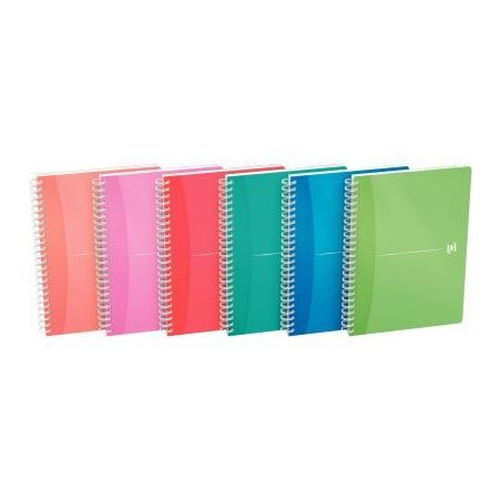 Achetez Cahier à reliure intégrale MY COLOURS couverture en polypropylène 180 pages format A4 qua..