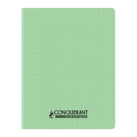 Achetez Cahier piqué 32 pages 17x22 cm, seyès 3 mm, couverture en polypropylène vert 400002785 HA..