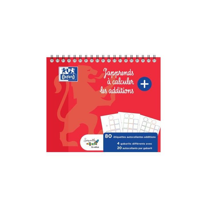 Bloc de gabarits d'additions, 80 étiquettes 400194403 OXFORD SERPODILE