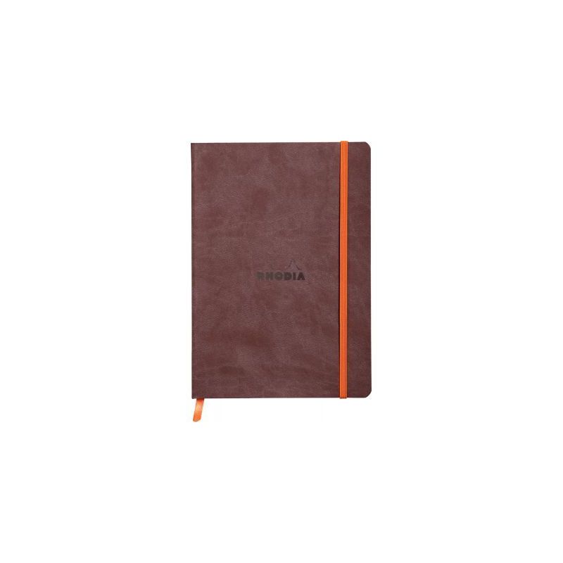 Achetez Carnet RHODIARAMA format A5 160 pages, ligné, couverture souple en simili cuir, chocolat 11..