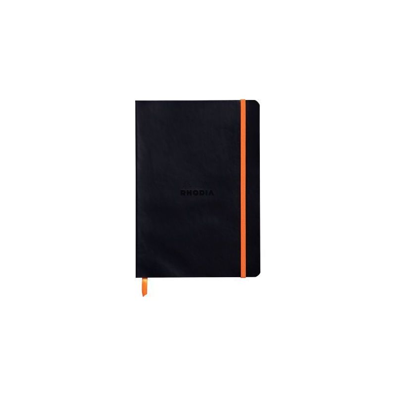 Achetez Carnet 160 pages RHODIARAMA format A5, dot (pointillés), couverture souple en simili cuir, ..