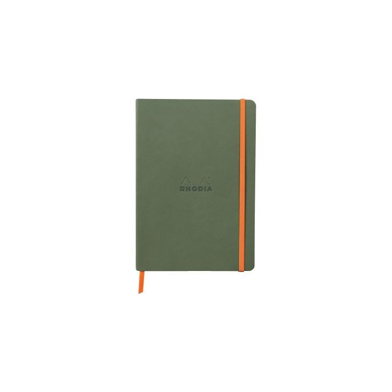 Achetez Carnet 160 pages RHODIARAMA format A5, ligné, couverture souple en simili cuir, vert sauge .. Achetez Carnet 160 pages RHODIARAMA format A5, ligné, couverture souple en simili cuir, vert sauge ..