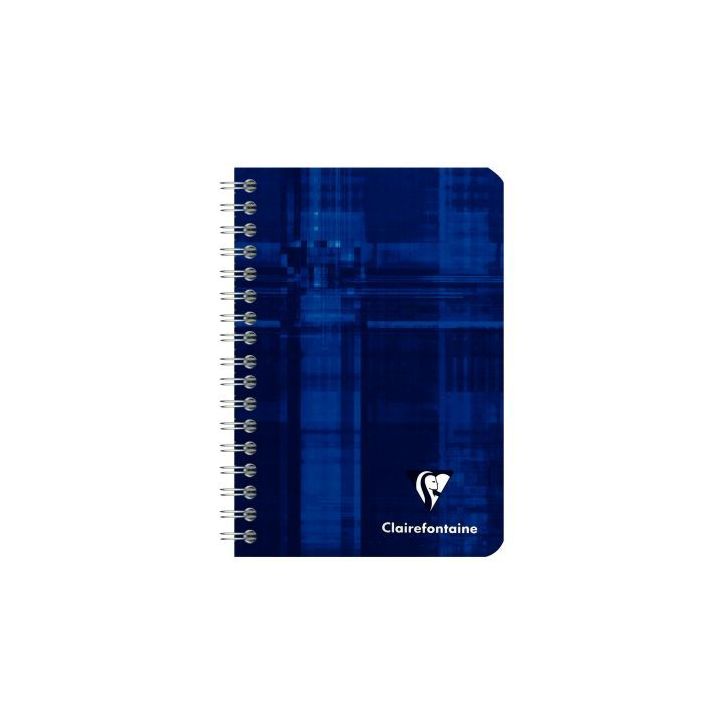 CARNET RELIURE INTEGRALE 9.5X14 180P 5X5 ASS 8502C