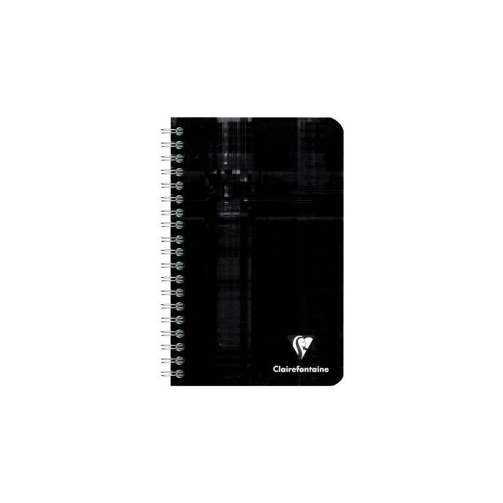 Carnet à  reliure intégrale 100 pages, format 11x17 cm, papier 90g quadrillé 5x5 68682C CLAIREFONTAINE