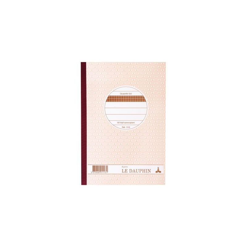 Achetez Manifold NCR format 148 x 210mm 50 tripli 1113D LE DAUPHIN pas cher sur Ma Rentrée Scolaire