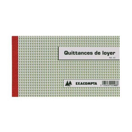 Achetez Manifold Quittances de Loyer 12,5 x 21 cm 50 triplicatas autocopiants 43E EXACOMPTA pas cher..