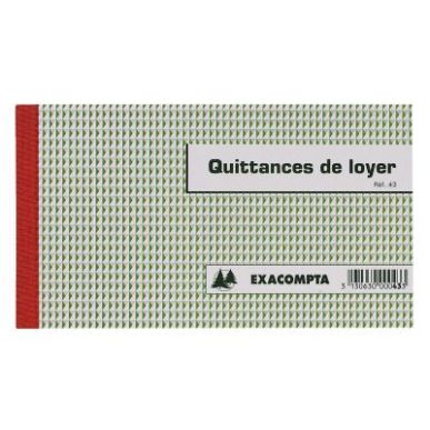 Achetez Manifold Quittances de Loyer 12,5 x 21 cm 50 triplicatas autocopiants 43E EXACOMPTA pas cher..