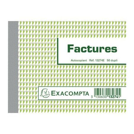 Achetez Manifold facture NCR format 10,5x13,5cm 50 duplicatas autocopiants 13274E EXACOMPTA pas cher..