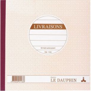 Achetez Manifold Livraisons NCR format 21 x 21 cm 50 triplicatas autocopiants 1163D LE DAUPHIN pas c..