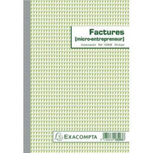 Achetez Manifold Facture micro-entrepreneur 50 duplicatas autocopiants 13293E EXACOMPTA pas cher sur..