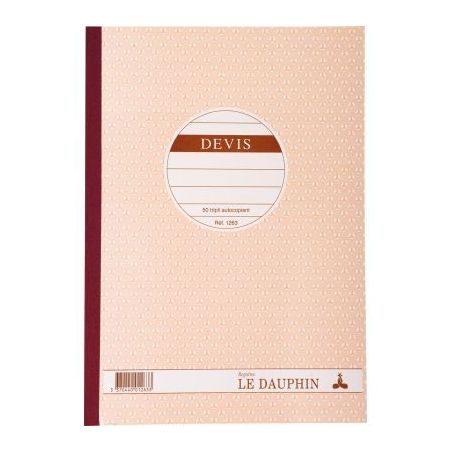 Achetez Manifold Devis NCR format 21 x 29,7 cm 50 triplicatas autocopiants 1263D LE DAUPHIN pas cher..
