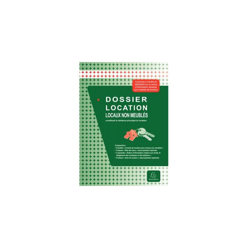 Achetez Paquet de 5 dossiers de contrats de location locaux non meublés 44E EXACOMPTA pas cher sur ..